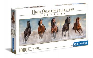 Horses - 1000pc panoramic puzzle